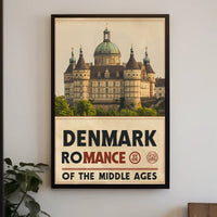 Denmark's Romantic Historic Castle Travel Poster PosterGoat