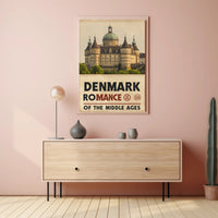 Denmark's Romantic Historic Castle Travel Poster PosterGoat