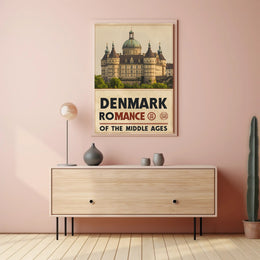 Denmark's Romantic Historic Castle Travel Poster PosterGoat