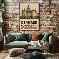 Denmark's Romantic Historic Castle Travel Poster PosterGoat