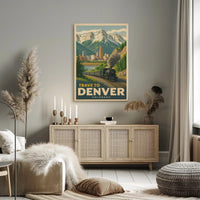 Denver's Scenic Steam Train Journey Travel Poster PosterGoat