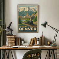 Denver's Scenic Steam Train Journey Travel Poster PosterGoat
