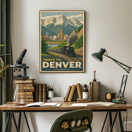 Denver's Scenic Steam Train Journey Travel Poster PosterGoat
