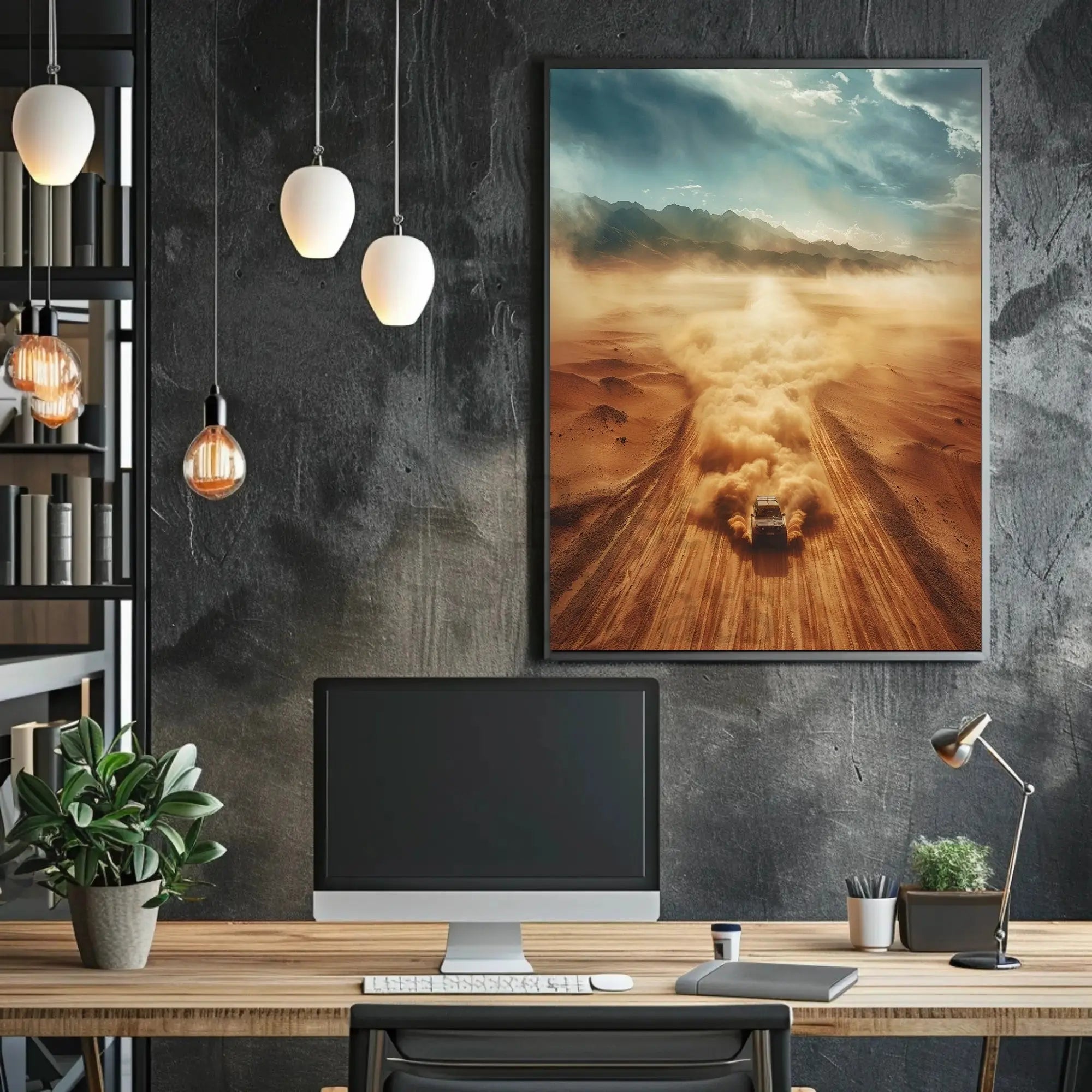 Desert Adventure Off-Road Exploration Travel Poster PosterGoat