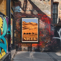Desert Adventure in Niger Travel Poster PosterGoat