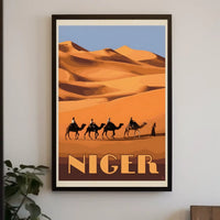 Desert Adventure in Niger Travel Poster PosterGoat