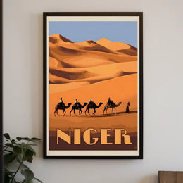 Desert Adventure in Niger Travel Poster PosterGoat