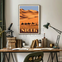 Desert Adventure in Niger Travel Poster PosterGoat