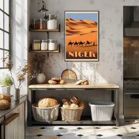Desert Adventure in Niger Travel Poster PosterGoat