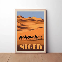 Desert Adventure in Niger Travel Poster PosterGoat