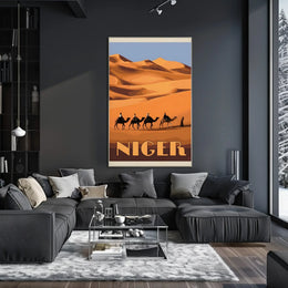 Desert Adventure in Niger Travel Poster PosterGoat