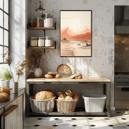 Desert Camels Journey Cultural or Heritage Poster PosterGoat