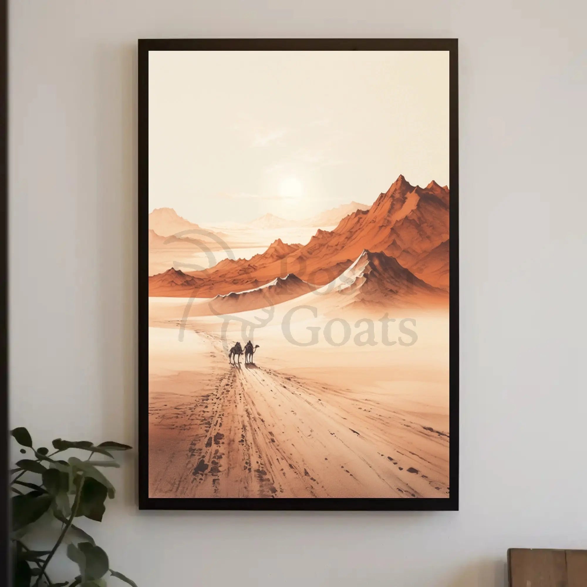 Desert Odyssey: Travel and Exploration Travel Poster PosterGoat
