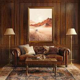 Desert Odyssey: Travel and Exploration Travel Poster PosterGoat