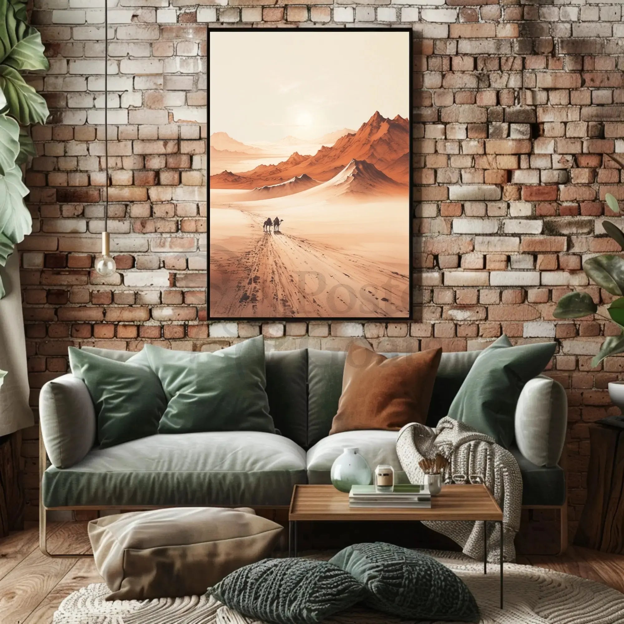 Desert Odyssey: Travel and Exploration Travel Poster PosterGoat