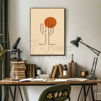 Desert Resilience Minimalist Art Print Poster PosterGoat