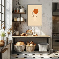 Desert Resilience Minimalist Art Print Poster PosterGoat