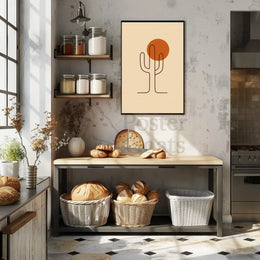 Desert Resilience Minimalist Art Print Poster PosterGoat
