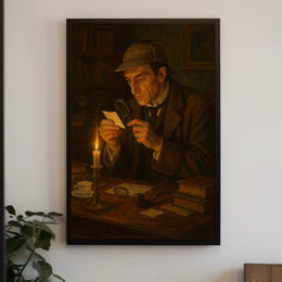 Detective Scene Vintage Charm Poster PosterGoat