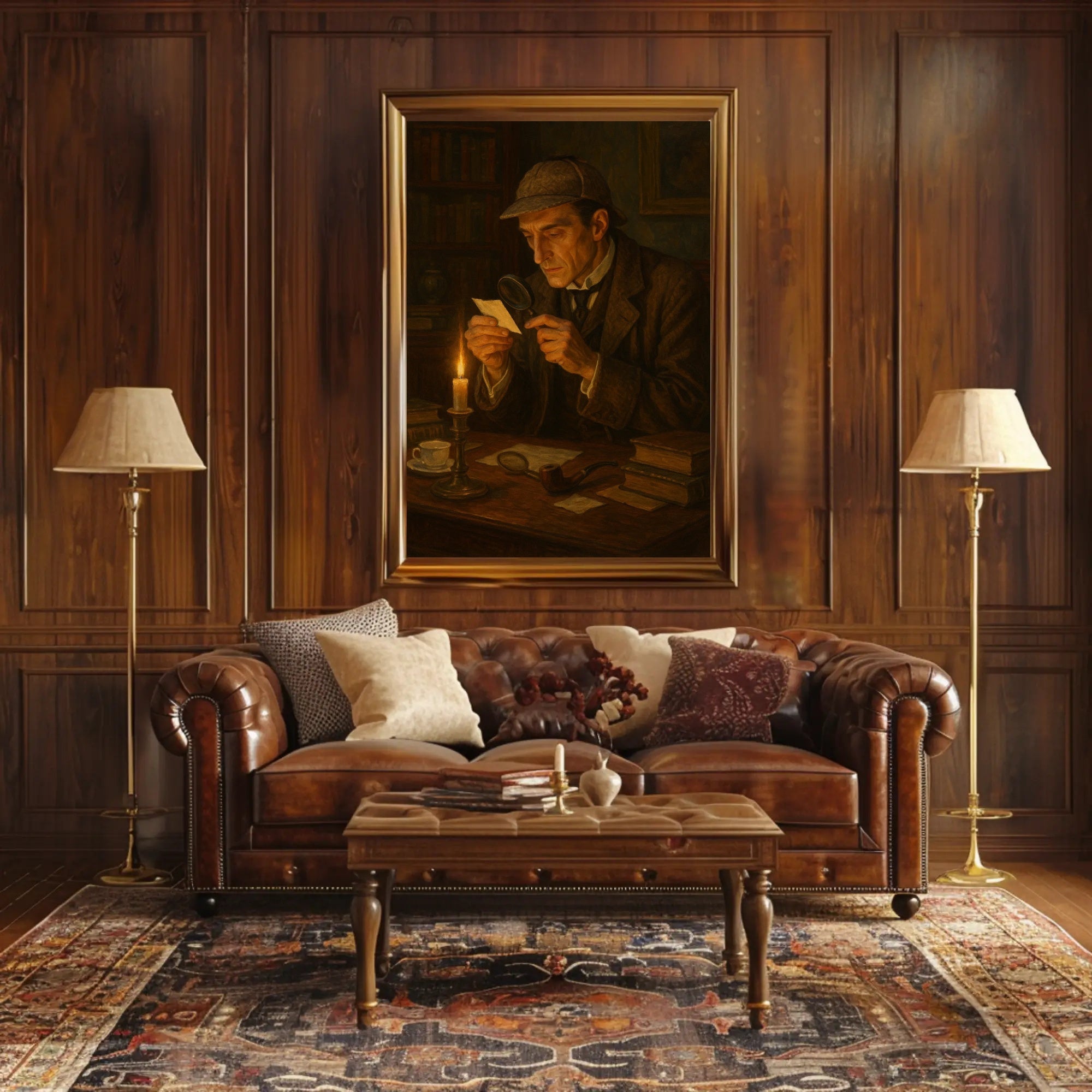 Detective Scene Vintage Charm Poster PosterGoat