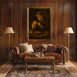 Detective Scene Vintage Charm Poster PosterGoat