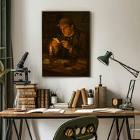 Detective Scene Vintage Charm Poster PosterGoat