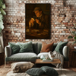 Detective Scene Vintage Charm Poster PosterGoat