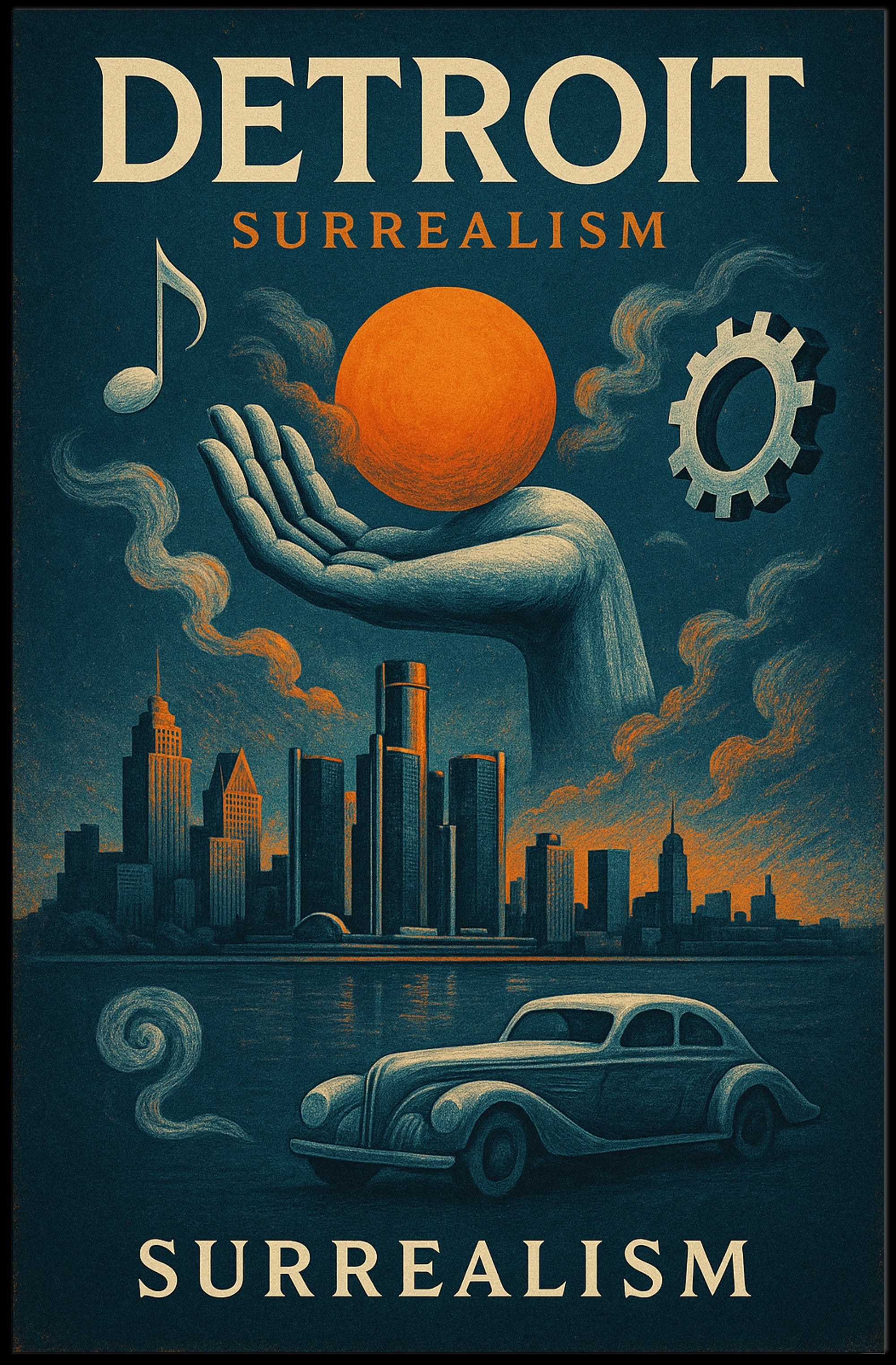Detroit Surrealism Surreal Poster PosterGoat