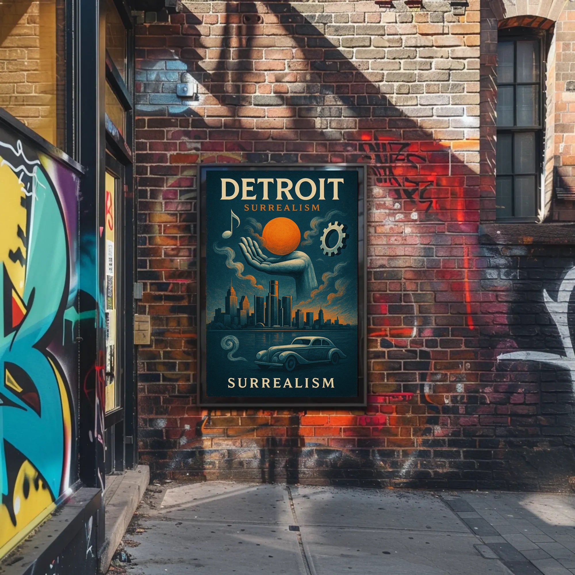 Detroit Surrealism Surreal Poster PosterGoat