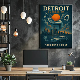 Detroit Surrealism Surreal Poster PosterGoat