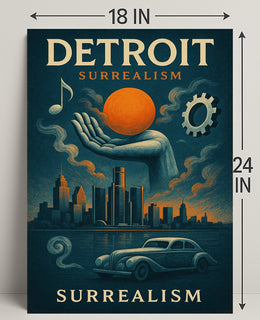 Detroit Surrealism Surreal Poster PosterGoat