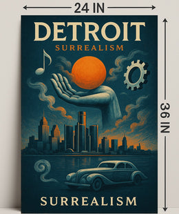 Detroit Surrealism Surreal Poster PosterGoat