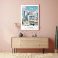 Detroit Urban Charm Travel Poster PosterGoat