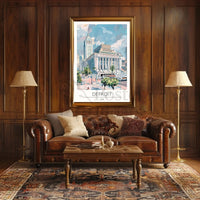 Detroit Urban Charm Travel Poster PosterGoat