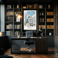 Detroit Urban Charm Travel Poster PosterGoat
