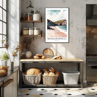Dingle Peninsula Coastal Landscape Travel Poster PosterGoat