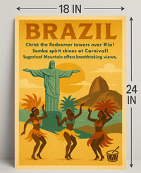 Discover Brazil Poster PosterGoat
