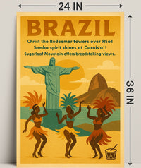 Discover Brazil Poster PosterGoat