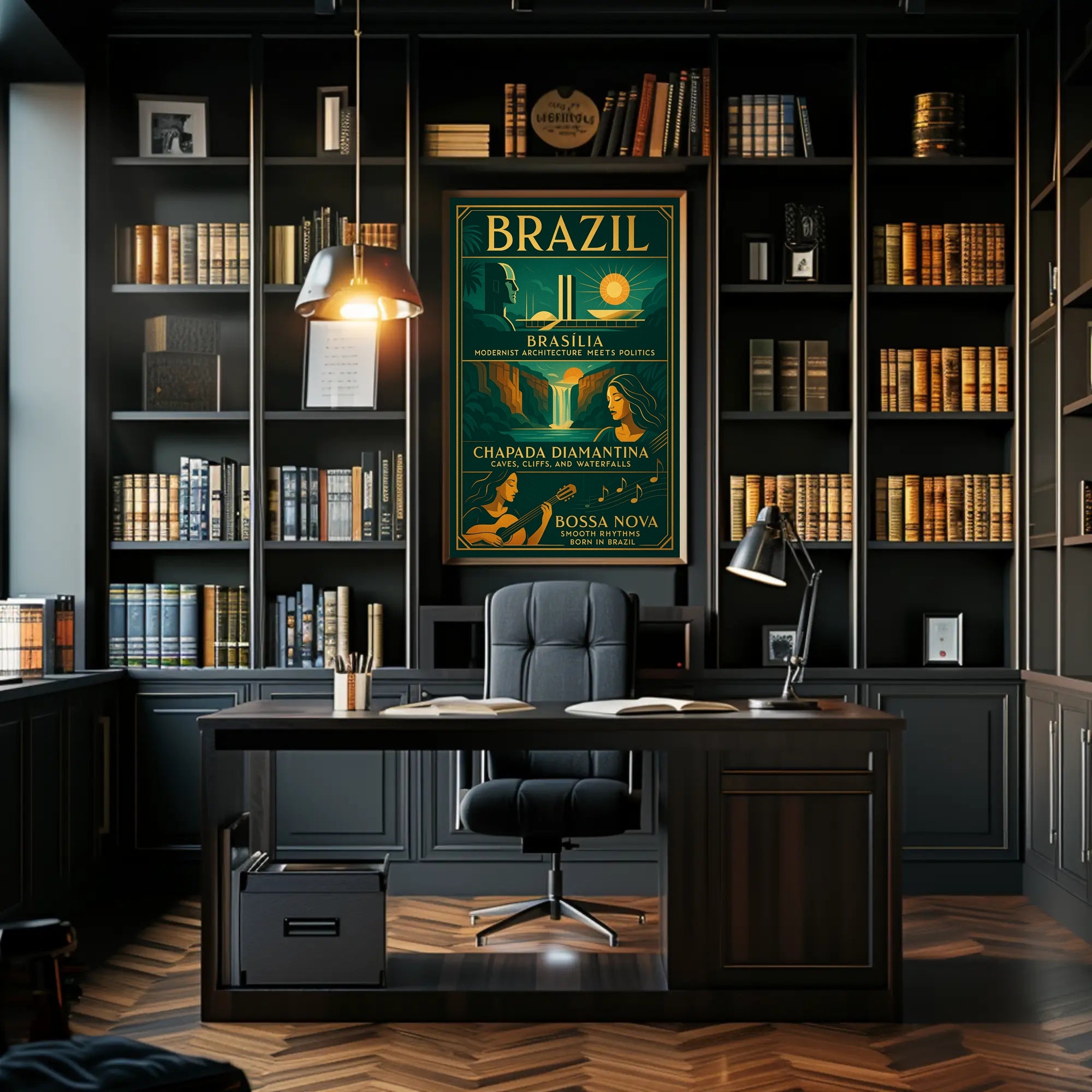 Discover Brazil Vintage Poster Art Print PosterGoat