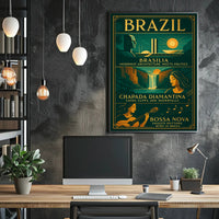 Discover Brazil Vintage Poster Art Print PosterGoat