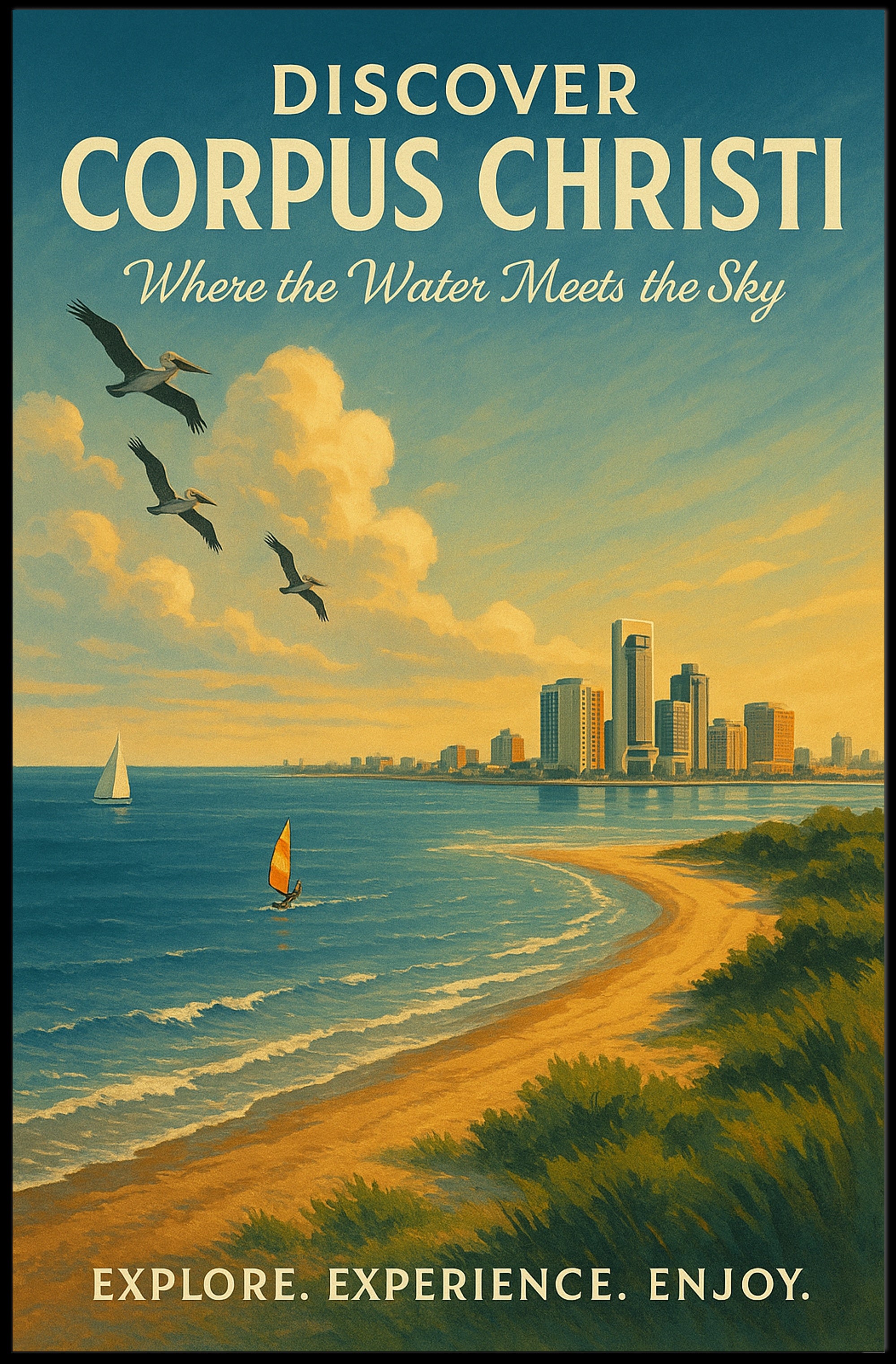 Discover Corpus Christi Wall Art Print PosterGoat