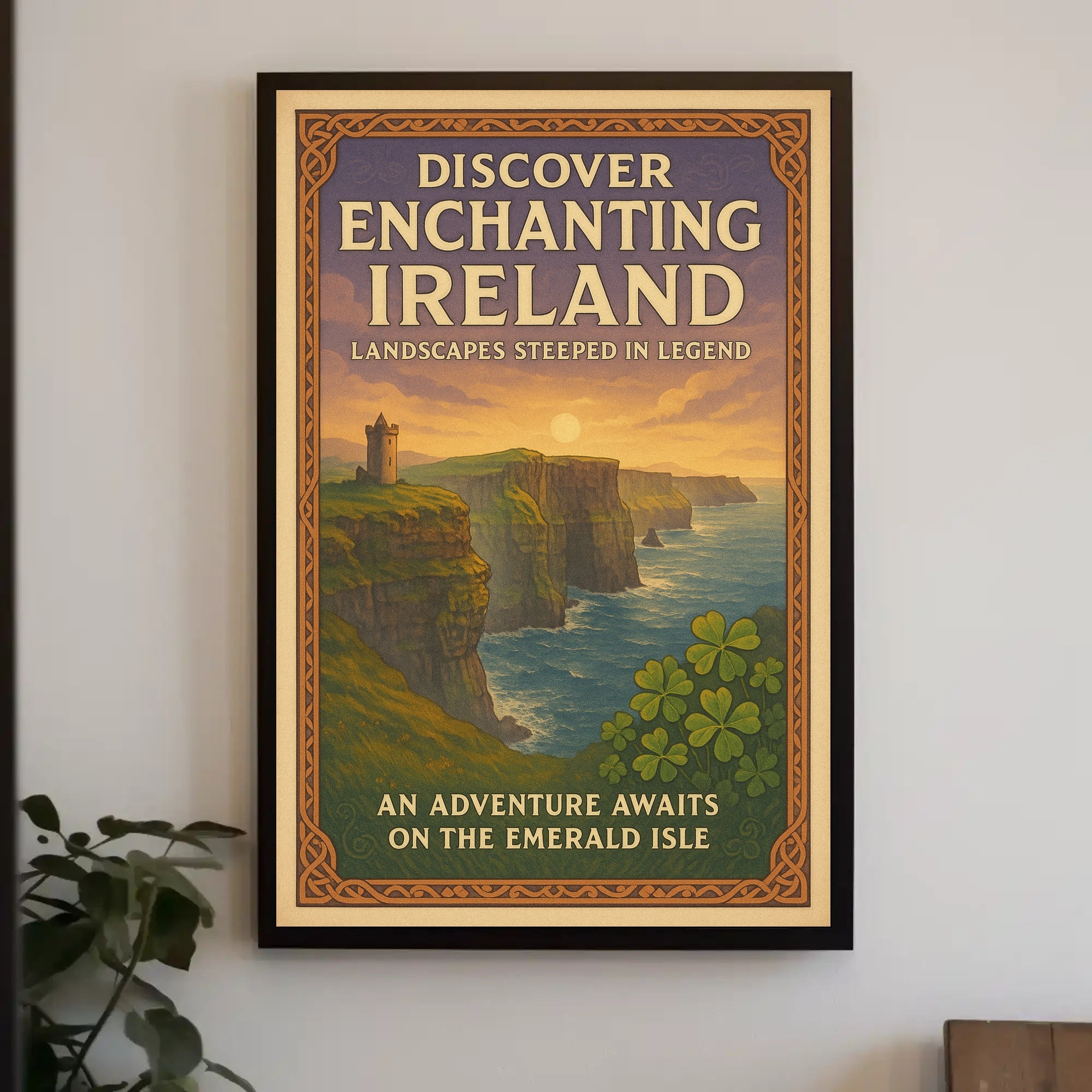 Discover Enchanting Ireland Wall Art Print PosterGoat