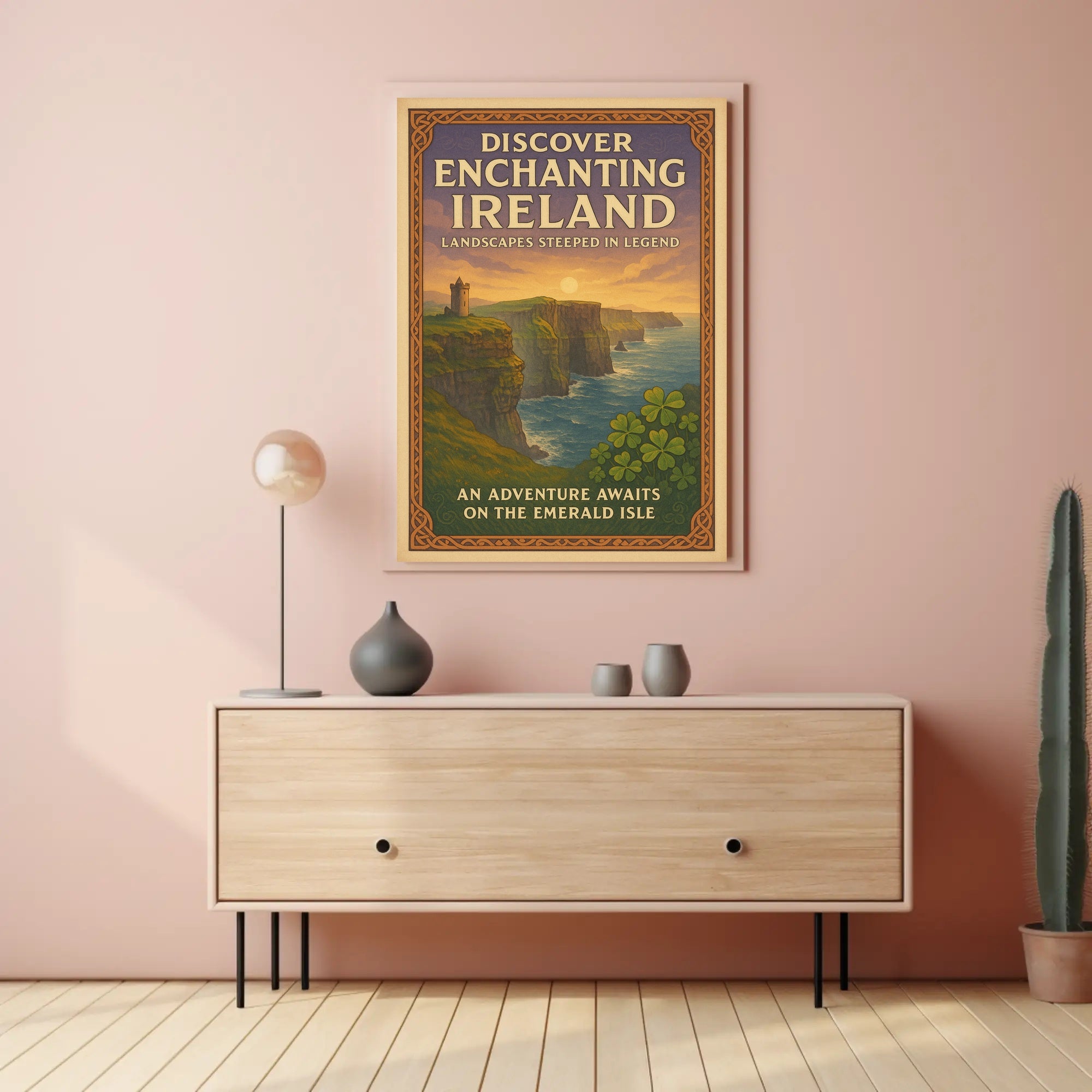 Discover Enchanting Ireland Wall Art Print PosterGoat