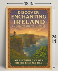 Discover Enchanting Ireland Wall Art Print PosterGoat