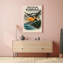 Discover Hawaii Journey Awaits Poster Art PosterGoat