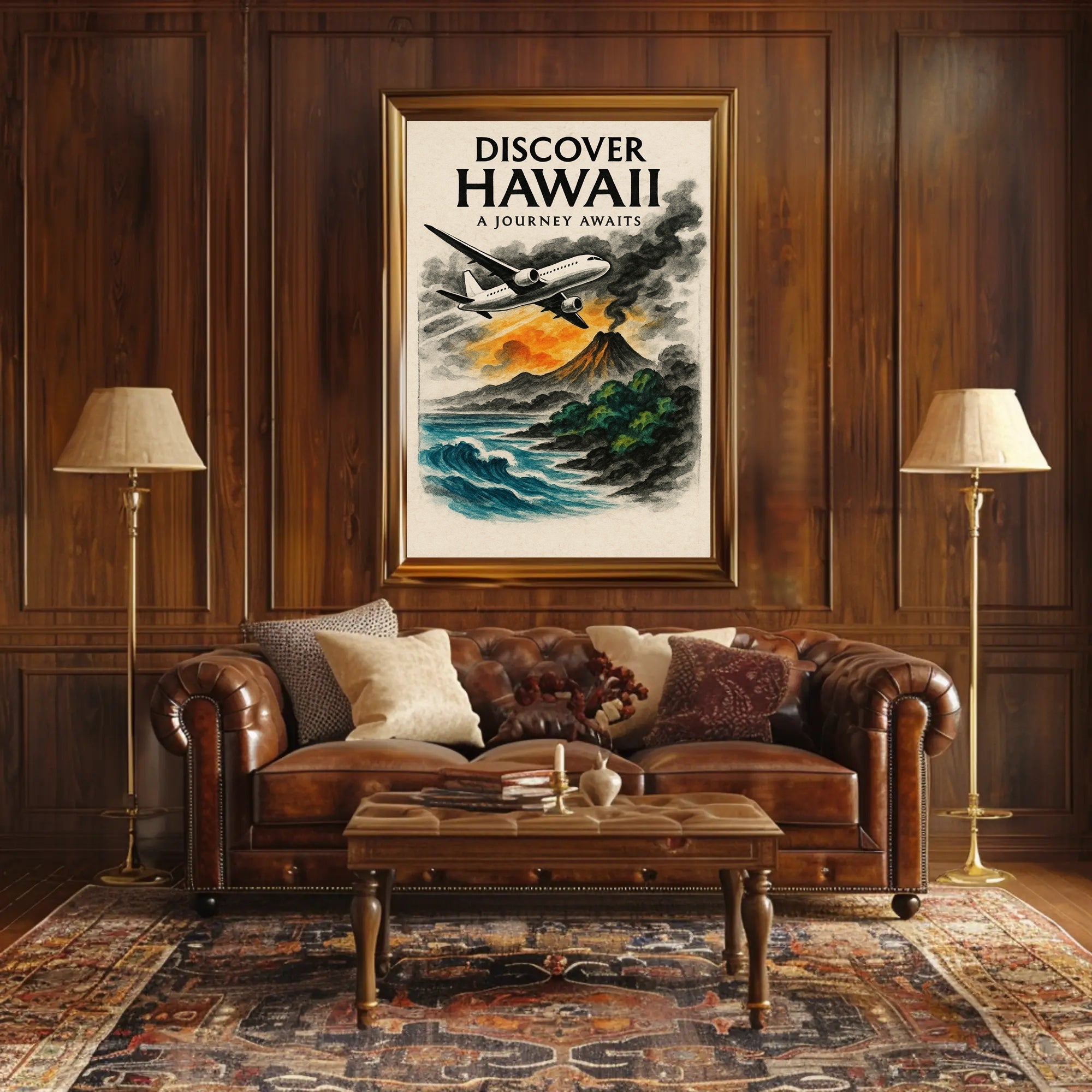 Discover Hawaii Journey Awaits Poster Art PosterGoat