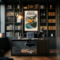 Discover Hawaii Journey Awaits Poster Art PosterGoat