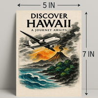 Discover Hawaii Journey Awaits Poster Art PosterGoat