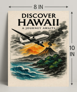 Discover Hawaii Journey Awaits Poster Art PosterGoat