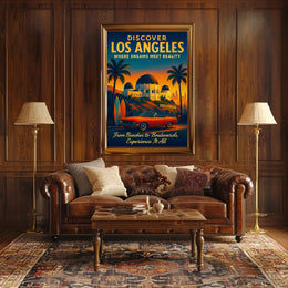 Discover Los Angeles Poster PosterGoat